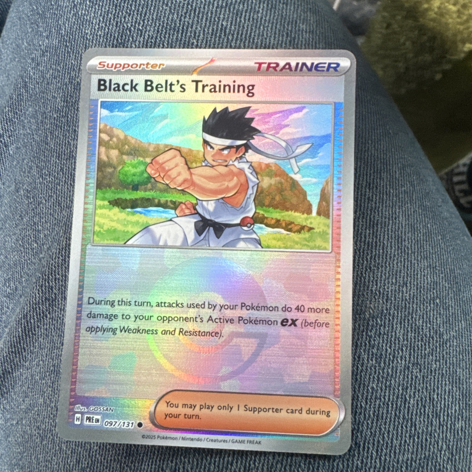 Black Belt's Training 97/131 PokeBall Prismatic Evolutions-Near Mint-Pokemon TCG