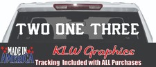 Two One Three Decal Sticker 213 LA Los Angeles California Car Truck City West