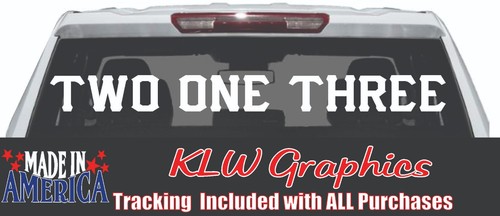 213 Sticker Two One Three Decal Sticker 213 LA Los Angeles California Car Truck ...