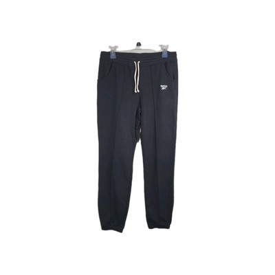 Reebok Womens Size Small Black French Terry Athletic Jogger Sweatpant Pants