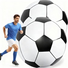 Lewtemi 2 Pcs 40 Inch Giant Inflatable Soccer Ball Large Huge Beach Balloons ...