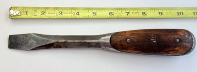 Vintage Flat Head Perfect Handle Style Screwdriver Marked Lenox - 10-1/2