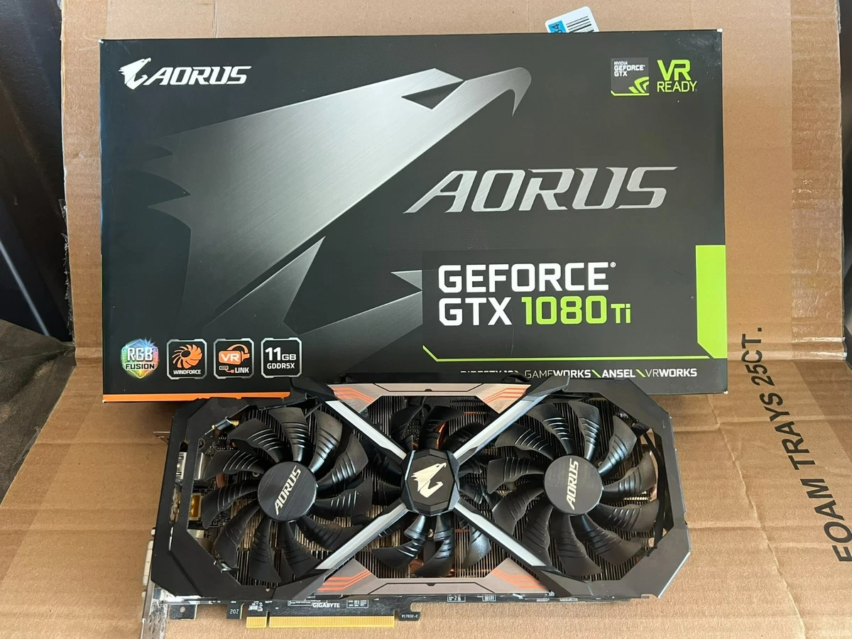 GIGABYTE NVIDIA GeForce GTX 1080 Ti 11 GB Memory Computer Graphics