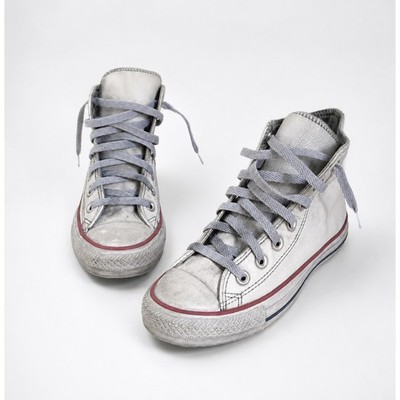 Converse CTAS HI Leather LTD Sneakers in Smoke Color, size W7/M5