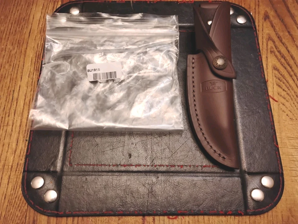 Facas BUCK 191 bainha de faca com zíper couro genuíno Buck bainha de fábrica BU191 - Imagem 2 de 4