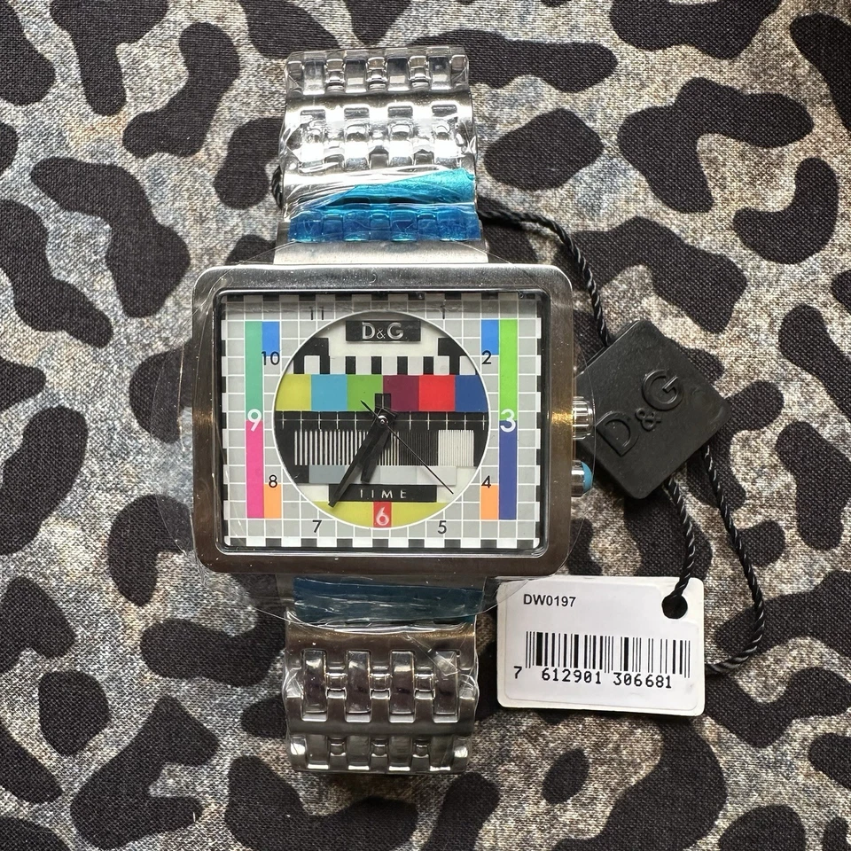 Dolce & Gabbana D&G NEW Medicine Man WATCH TV Test Card Unisex DW0197 BNIB RARE - image 3 of 4