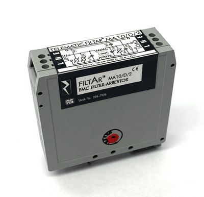 Telematic FILTAR MA10/D/2 Power Line Filter/Suppressor 10A Single-Phase DIN Rail