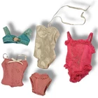 VTG  90s Barbie Underclothes 5 Pc Lot Lingerie Bra Panty & Cami Set Bodysuit B-1