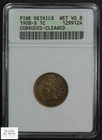 1908 S Indian Head Copper Cent 1C Old Soap Box Holder ANACS F Details