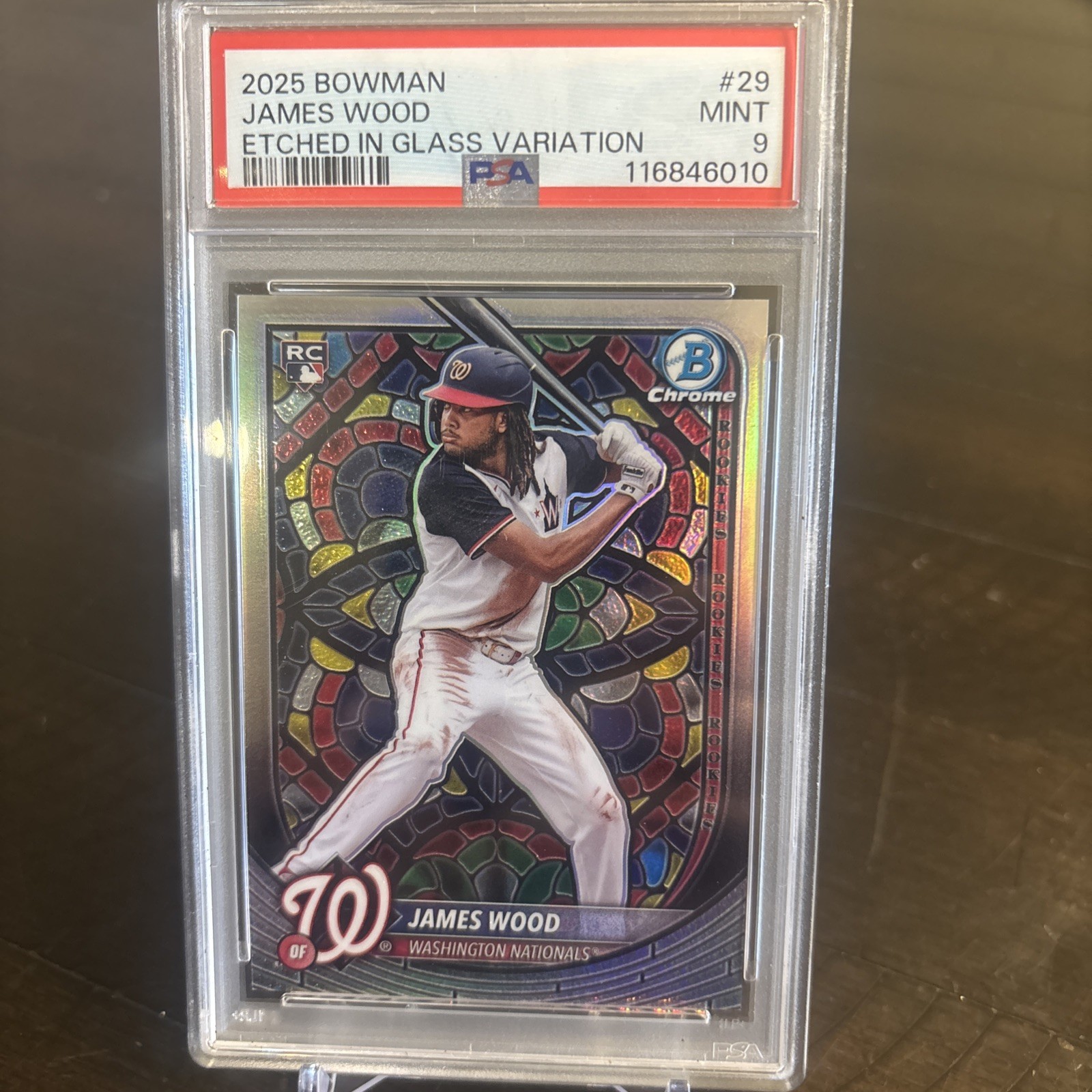 2025 Bowman - James Wood #29 Etched in Glass Variation (RC)