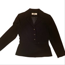NWT Tahari by Arthur S. Levine Classic Black Blazer Size 8