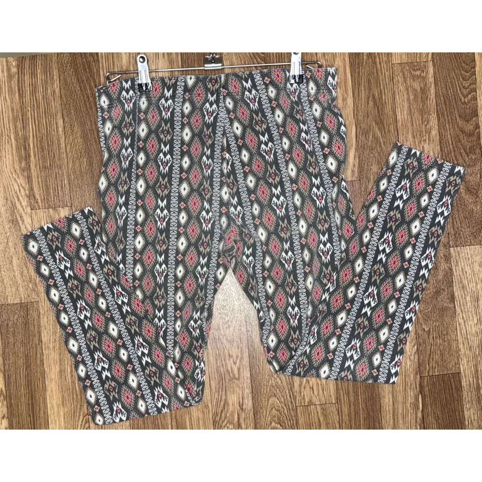Leggings Hollister Estampados Talla L Estampado Tribal Azteca Coloridos Foto 2 de 4