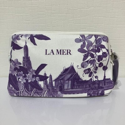 Thai Airways Royal First Class Purple La Mer Amenity Bag only no Contents inside