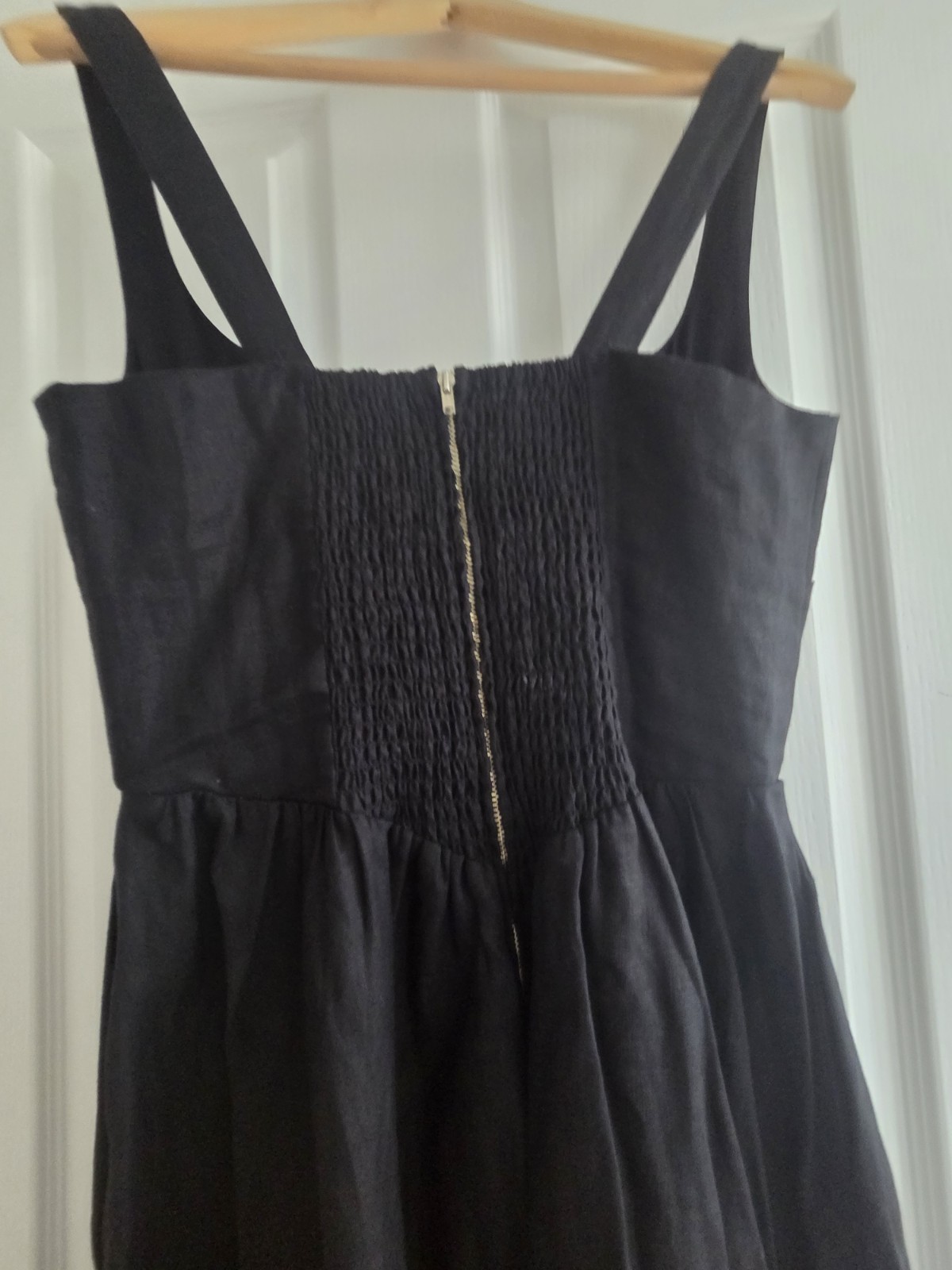 Reformation Balia Linen Dress Black US Size 8 / UK size 12 image 6