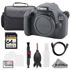 Canon EOS 4000D / T100 Digital Camera  64GB Bag Screen Protector- Basic Kit