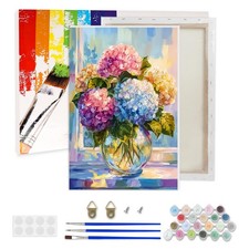 Colorful Hydrangeas Paint by Numbers Kit for Adults Beginner DIY Art 16x20in