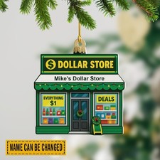 Personalized Dollar Store Christmas Ornament Mini Shop Christmas Ornament Decor