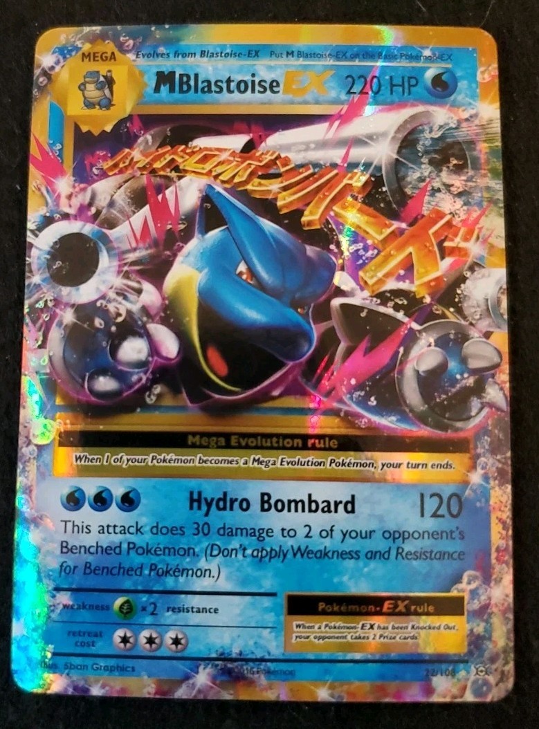 M Blastoise EX 22/108 Pokemon Card