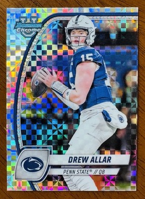 2024 Bowman University Chrome #4 Drew Allar X-FRACTOR PSU Steelers Rookie