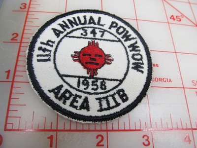 OA 11th Annual Pow Wow Area IIIB collectible 1958 patch (p10)