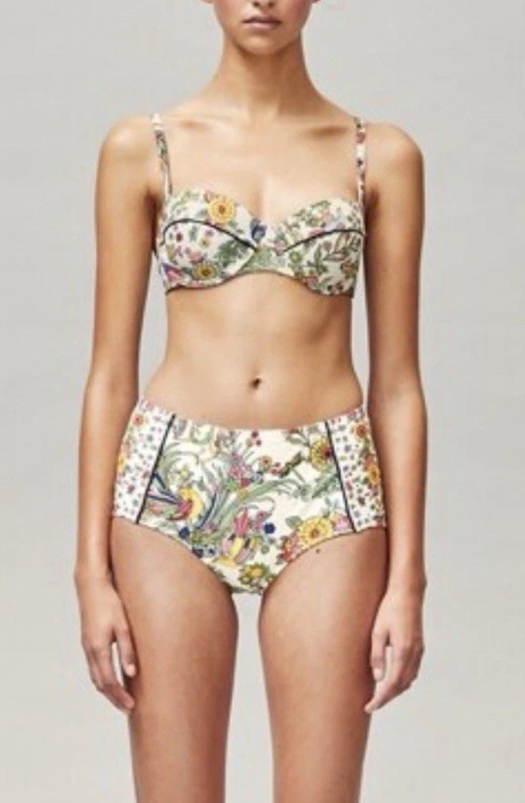 NWT  $275 TORY BURCH PROMISED LAND Sz XS TOP & Sz S HIGH WAISTED BOTTOM