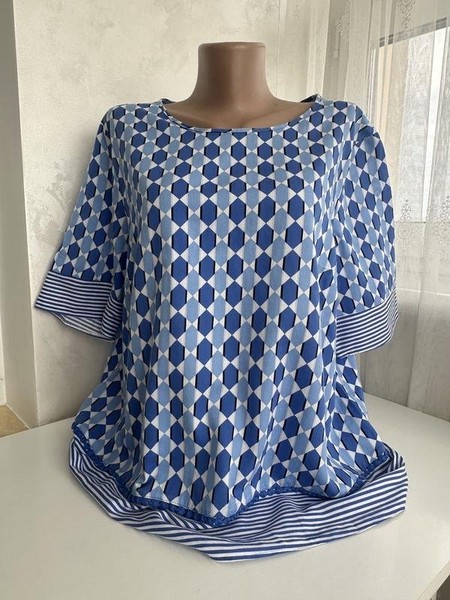 Women Gerry Weber Shirt Navy Cotton 40 #81HX