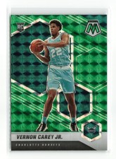 VERNON CAREY JR. #242 2020-21 PANINI MOSAIC HORNETS RC GREEN