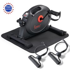 Under Desk Smart Mini Pedal Exerciser Bike Mat Workout Bands Sunny Health 
