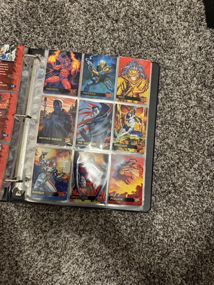 Tarjetas Fleer Ultra X-Men 1995. Con carpeta y tarjetas jumbo Foto 4 de 4