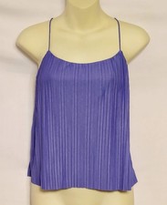 A New Day Light Purple Pleated Spaghetti Strap Camisole Sz Sm fits like Medium