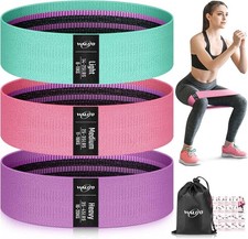 Fabric Resistance Bands with Training Guide for Effective Lower Body Sculpting