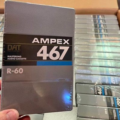 Twin Pack AMPEX 467 DIGITAL AUDIO TAPE R-60 Mastering DAT Cassette
