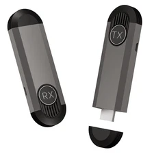 Wireless HDMI Transmitter and Receiver, Support 2.4G/5G Portable Wireless HDM...