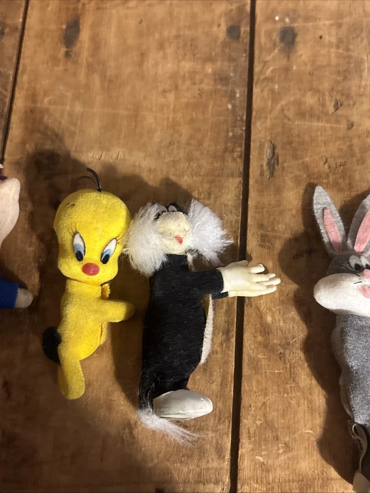 De colección Silvestre, Tweety, Porky And Bugs Bunny Clip-on Abrazador Tela y Goma Foto 4 de 4