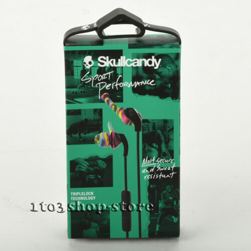 Skullcandy XTplyo Active Sports In-Ear Buds Headphones Headset w/Mic Black Swirl - Picture 1 of 2