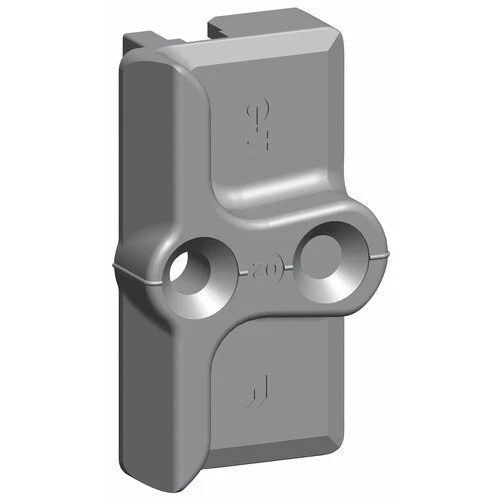 Gâche de galet E-18369-02-0-7 pour menuiserie en PVC FERCO