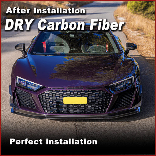Dry Carbon Frontlippe Frontspoiler Frontansatz Passt für Audi R8 GT V10 2022-24 - Picture 2 of 14