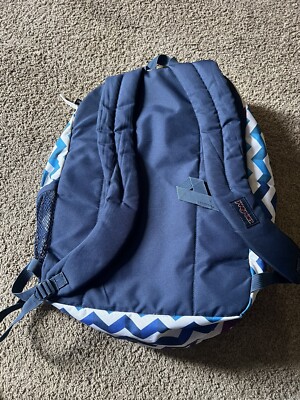 jansport backpack gbig student chevron JanSport Big Student CHEVRON Large Backpack Bookbag Bag EUC
