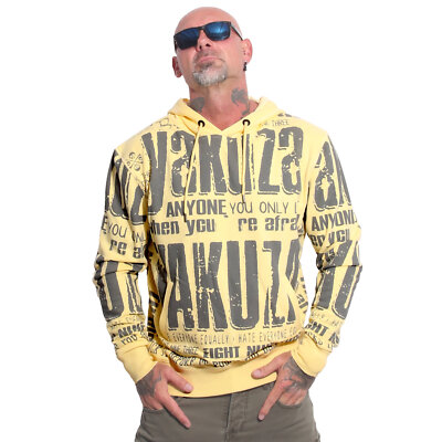Neuer Yakuza Herren Anyone Allover Kapuzenpullover - Pale Banana