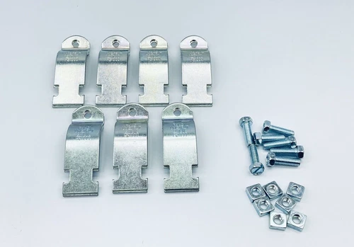 LOT OF 7 UNUSED UNISTRUT P-1431 RIGID CONDUIT PIPE/STRUT CLAMPS 2" T.W. PS1000