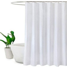 Extra Long Shower Curtains 180 x 210cm drop/72"x 84",Mildew Resistant Bathroom 