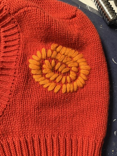 United Colors Of Benetton 40 Anniversary Ski Mask Orange And Red Pullover NET - Bild 2 von 10