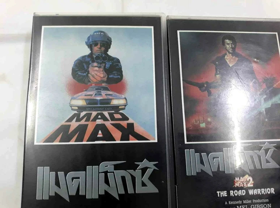 Mad Max 1 2 3 VHS Thai Dub RARE Vintage Action Movie Set Collector’s Edition Foto 2 de 4