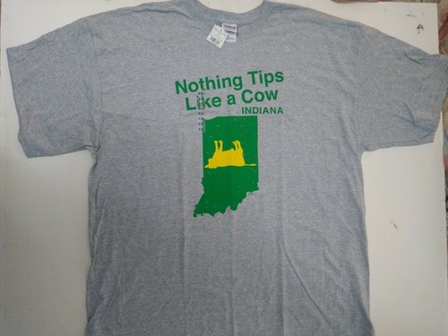 Nothing Tips Like a Cow Indiana T Shirt 