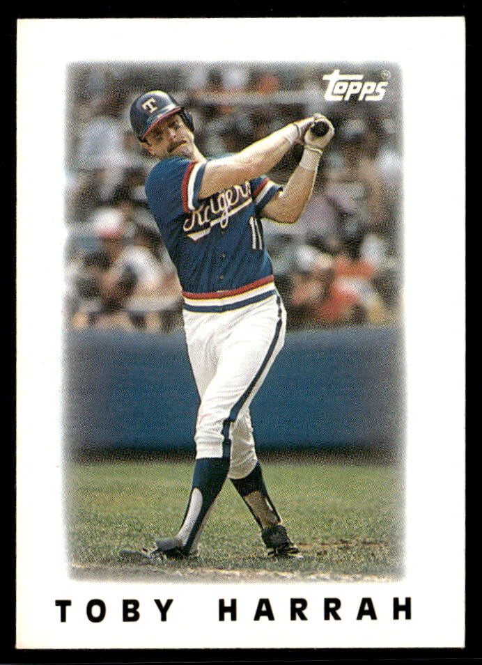 1986 Topps Major League Leaders Minis #32 Toby Harrah