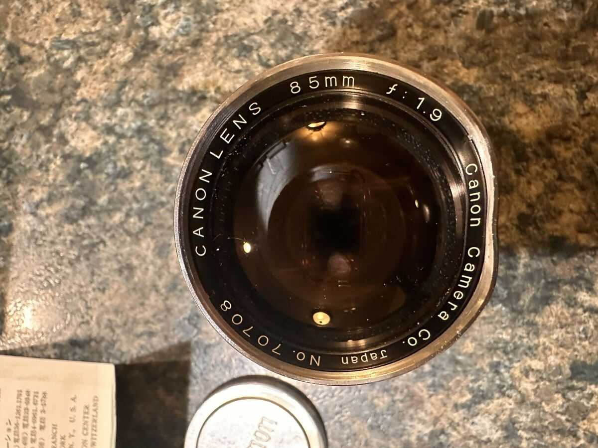 Canon 85mm f1.9 Lens LTM L39 Leica screw Mount From JAPAN W Canon 85mm f1.9 Lens LTM L39 Leica screw Mount From JAPAN W