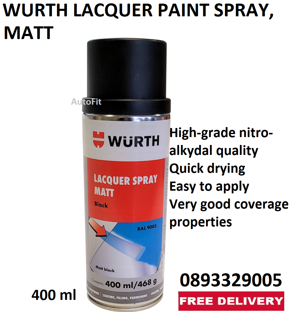 WURTH 0893329005 LACQUER PAINT SPRAY, MATT Free Delivery eBay