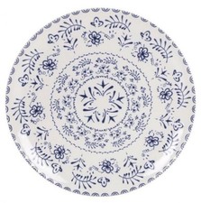 Under plates dinner plates pizza tray Stoneware white blue 32.5cm BLUR x2
