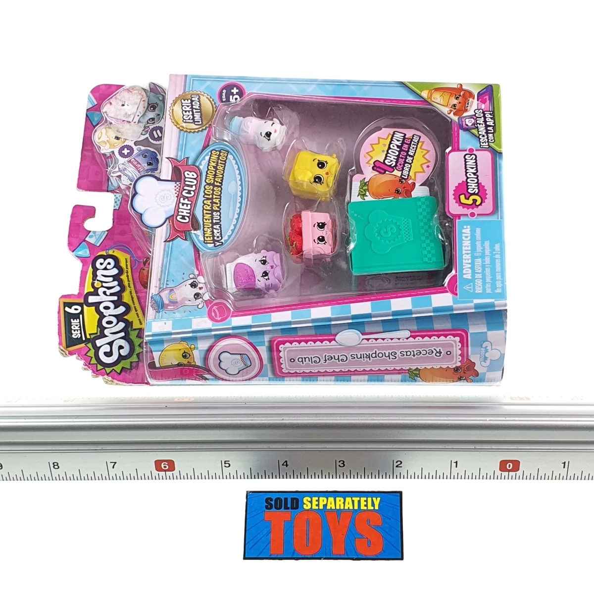 Shopkins Chef Club 5 PACK limited season 6 new Spanish wording