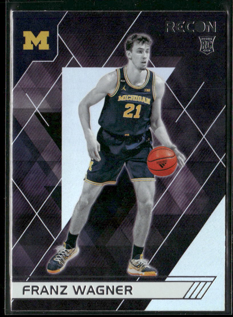 Franz Wagner 2021 Panini Chronicles Draft Picks Recon #129 - Michigan Wolverines
